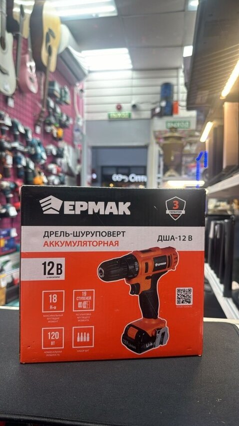 Ермак Дрель-шуруповерт, аккумуляторная дша-12В