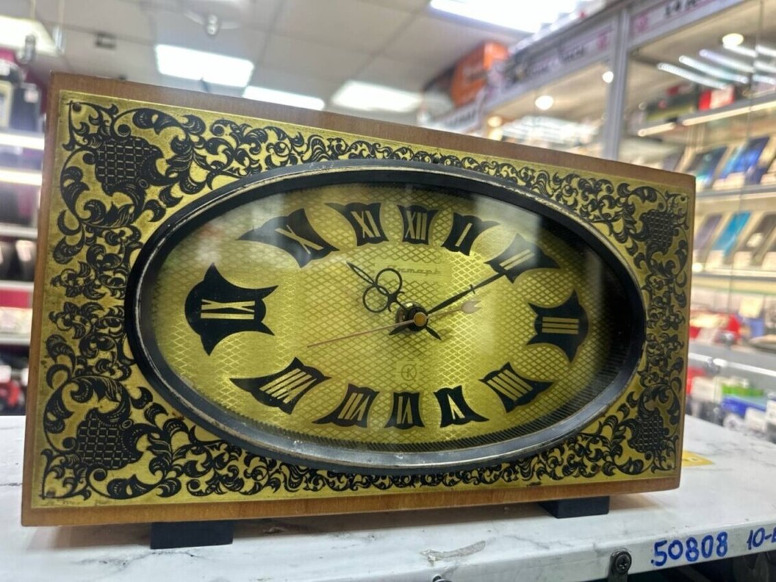 Часы каминные Янтарь