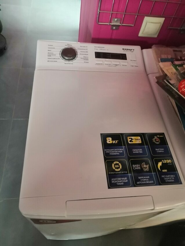 Стиральная машина kraft TCHumd8034